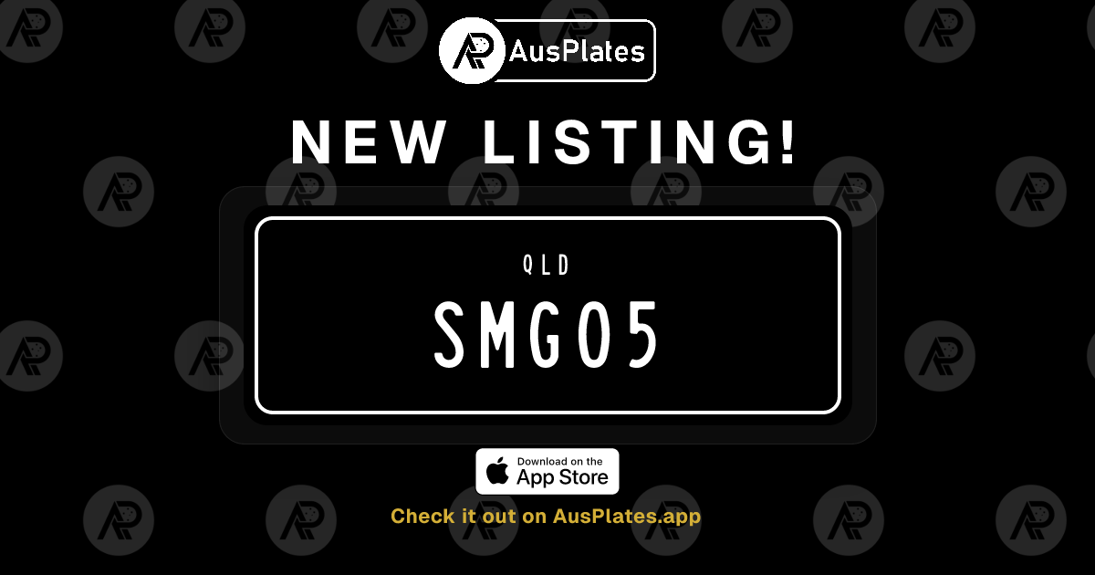SMG05 — QLD Personalised Number Plate For Sale | AusPlates | AusPlates
